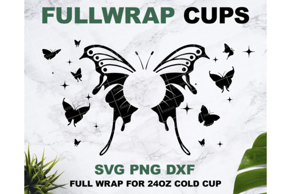 Butterfly 24 Oz Starbucks Cup