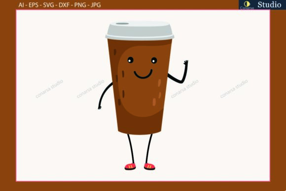 Coffee - Cup Kawaii SVG