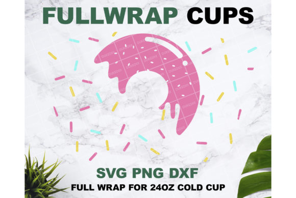 Donut Drip 24 Oz Starbucks Cup