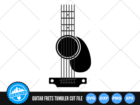 Guitar Tumbler SVG Guitar Strings