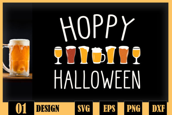 Hoppy Halloween Beer Drinking Funny Beer