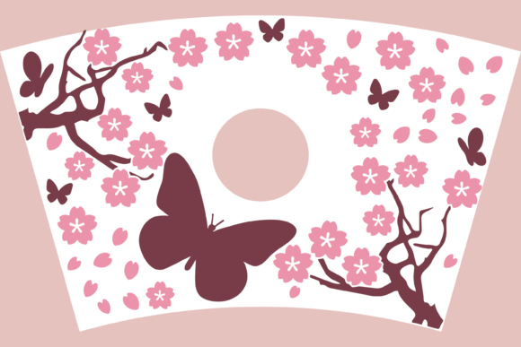 Sakura Cherry Blossoms 24oz Venti Wrap