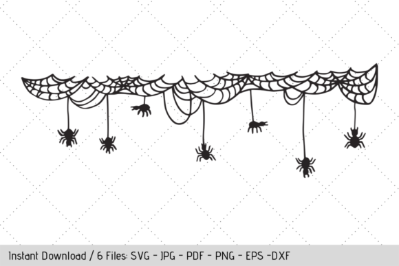 Spider Web Border SVG, Tumbler Decal