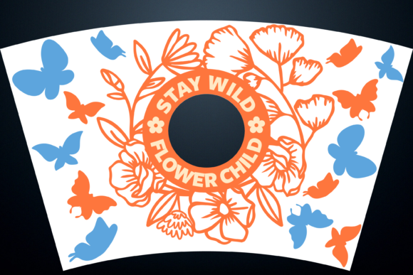 Wildflower Butterfly Wrap 24oz